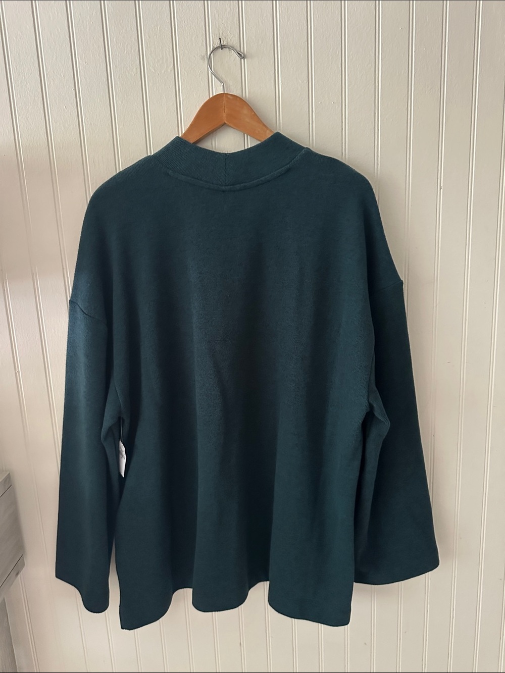 Old Navy Dark Teal Cozy Mock Neck Tunic Sweater NEW sz XXL - Picture 8 of 9